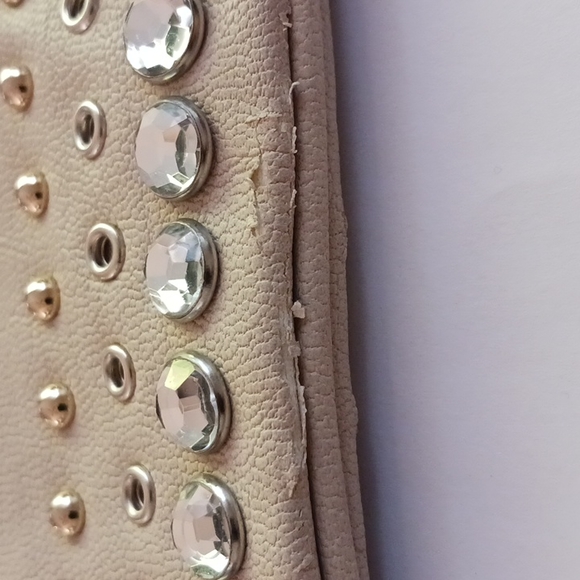 Express Taupe Rhinestone and studded wristlet Y2K - Picture 4 of 7